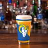 Rico Industries NFL Football Los Angeles Rams 16 oz Pint Glasses with Digitally Printed Logo, Practical Set of 2 Classic Drinking Glasses, Dishwasher Safe view 3