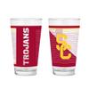 Rico Industries NCAA Southern California Trojans - USC 16 oz Pint Glasses with Digitally Printed Logo, Practical Set of 2 Classic Drinking Glasses, for Fans view 1