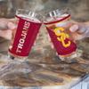 Rico Industries NCAA Southern California Trojans - USC 16 oz Pint Glasses with Digitally Printed Logo, Practical Set of 2 Classic Drinking Glasses, for Fans view 2
