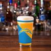 Rico Industries NFL Football Los Angeles Chargers 16 oz Pint Glasses with Digitally Printed Logo, Practical Set of 2 Classic Drinking Glasses, Dishwasher Safe view 3