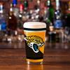 Rico Industries NFL Football Jacksonville Jaguars 16 oz Pint Glasses with Digitally Printed Logo, Practical Set of 2 Classic Drinking Glasses, Dishwasher Safe view 3