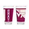 Rico Industries NCAA Virginia Tech Hokies 16 oz Pint Glasses with Digitally Printed Logo, Practical Set of 2 Classic Drinking Glasses view 1