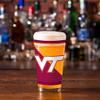 Rico Industries NCAA Virginia Tech Hokies 16 oz Pint Glasses with Digitally Printed Logo, Practical Set of 2 Classic Drinking Glasses view 3