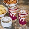 Rico Industries NCAA Virginia Tech Hokies 16 oz Pint Glasses with Digitally Printed Logo, Practical Set of 2 Classic Drinking Glasses view 4