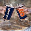 Rico Industries NCAA Syracuse Orange 16 oz Pint Glasses with Digitally Printed Logo, Practical Set of 2 Classic Drinking Glasses view 2