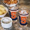 Rico Industries NCAA Syracuse Orange 16 oz Pint Glasses with Digitally Printed Logo, Practical Set of 2 Classic Drinking Glasses view 4