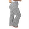 Chicka-d Women's Comfy Flare Pants Heather Grey view 2