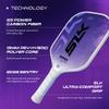 Selkirk Sport SLK Evo Hybrid XL Pickleball Paddle by Selkirk Sport | C7-Flex Hybrid Fiberglass Pickleball Paddle Face with Spinflex Surface and Rev-Hybrid Polymer Core | Hybrid Purple XL view 4