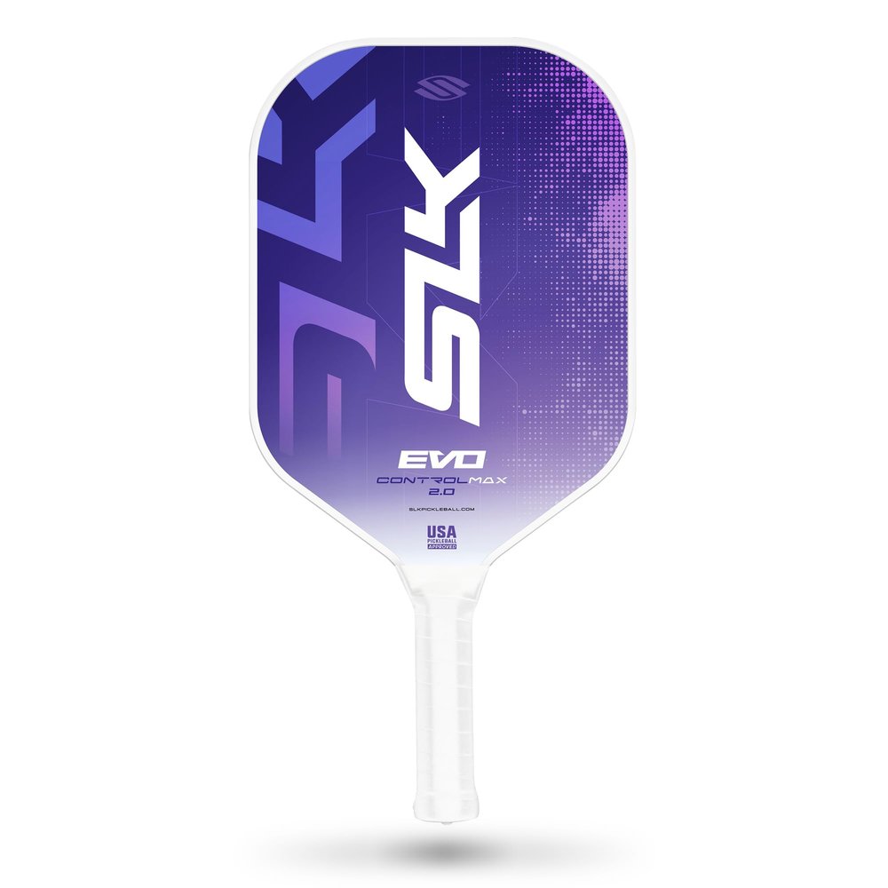 Selkirk Sport SLK Evo Control MAX Pickleball Paddle | G8 Power Carbon Fiber Pickleball Paddle Face with Spinflex Surface and Rev-Control Polymer Core | Control Purple Max
