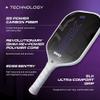 Selkirk Sport SLK Evo Power MAX Pickleball Paddle by Selkirk Sport | G9 Power Carbon Fiber Pickleball Paddle with SpinFlex Surface and Rev-Hybrid Polymer Core | Power Purple Max view 4