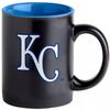 Boelter Brands Two Toned Matte Black Coffee Mug, MLB Team Logo with Inner Team Color (Kansas City Royals) view 2