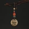 qbodp Chinese Zodiac Keychain,Feng Shui Bagua Good Luck Bead,Car Key Pendant Aesthetics Ornament Keychain Accessories Bag Wallet Decoration Pendant,Pig view 1