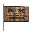 Cool Room Accessories For Teens Boys Welcome Please Remove Your Shoes Flag Home Bar Decor Home Bar Accessories (Size : 30X45CM) view 1