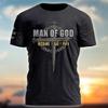 NAZENTI Personalize Shirt For Papa - Custom Papa Shirt With Kid Name, Customize Papa Shirt For Men, Funny Shirt Gifts Print Sleeve, Fathers Days Shirt Birthday Christmas Papa Men Of God view 2