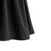 Uillui Women's Summer Casual Comfy Culottes Shorts Elastic Waist Chiffon Wide Leg Shorts Lounge Beach Flowy Shorts Black view 3