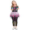 Seasons Colorful Ghostly Skeleton Costume Bones Halloween Costume for Girls (M(8-10)) view 3