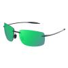 JULI Sports Polarized Sunglasses for Men Women Tr90 Rimless Frame for Running Fishing Golf Surf Driving(Green Revo) view 1