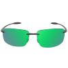 JULI Sports Polarized Sunglasses for Men Women Tr90 Rimless Frame for Running Fishing Golf Surf Driving(Green Revo) view 3