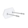 TopHomer Skateboard Deck Display Wall Mount,Skate Deck Display Wall Mount for Skatebord Deck Display and Skateboard Deck Decoration - White view 1