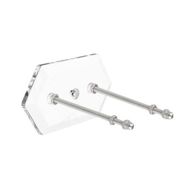 SEIWEI Skateboard Wall Mount Skateboard Hanger for Skateboard Deck Display and Storage, Floating Effect, Clear