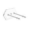 SEIWEI Skateboard Wall Mount Skateboard Hanger for Skateboard Deck Display and Storage, Floating Effect, Clear view 1