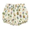 MYGBCPJS Baby Boys Girls 3 Pack Cotton Linen Bloomers Kids Loose Floral Graphic Printed Bubble Shorts Elastic Waist Bottoms view 2