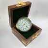 Brass Floating Dial Compass Nautical with Wood Box Gift 2 inch view 3