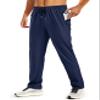 TACVASEN Mens Lightweight Hiking Pants Athletic Casual Quick Dry Stretch Water Resistant Joggers with Pockets Workout Gym Navy view 1