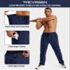 TACVASEN Mens Lightweight Hiking Pants Athletic Casual Quick Dry Stretch Water Resistant Joggers with Pockets Workout Gym Navy view 4