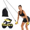 Portable Swimming Arm Strength Trainer, Bands with Sliding Handles Professional Swimming Exercise Bands with Storage Bag (Black) view 1