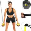 Portable Swimming Arm Strength Trainer, Bands with Sliding Handles Professional Swimming Exercise Bands with Storage Bag (Black) view 2
