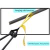 Portable Swimming Arm Strength Trainer, Bands with Sliding Handles Professional Swimming Exercise Bands with Storage Bag (Black) view 4