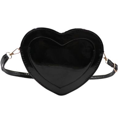 AIBEARTY Women Cute Love Heart Shaped Handbags Girls Fashion PU Leather Crossbody Bag Shoulder Purse