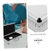 DOITOOL Aluminum Tool Case Aluminum Briefcase Toolbox Toolbox White Alloy Makeup Set Multifunction Man view 3