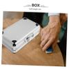 DOITOOL Aluminum Tool Case Aluminum Briefcase Toolbox Toolbox White Alloy Makeup Set Multifunction Man view 4