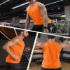 MAGCOMSEN Men's UPF 50+ Tank Top Quick Dry Summer Workout Muscle Sleeveless Shirts for Swim Beach Bodybuilding Orange XS view 2