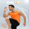 MAGCOMSEN Men's UPF 50+ Tank Top Quick Dry Summer Workout Muscle Sleeveless Shirts for Swim Beach Bodybuilding Orange XS view 3
