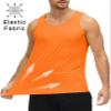 MAGCOMSEN Men's UPF 50+ Tank Top Quick Dry Summer Workout Muscle Sleeveless Shirts for Swim Beach Bodybuilding Orange XS view 4