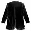 Freebily Men's Shiny Metallic Leather Bodysuits Long Sleeves Romper Zipper Nightclub Party Catsuits Black XX-Large view 4
