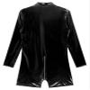 Zaldita Men's Wetlook Leather Bodysuits One Piece boxer shorts Leotard Jumpsuits bodycon Catsuits Black Large view 4