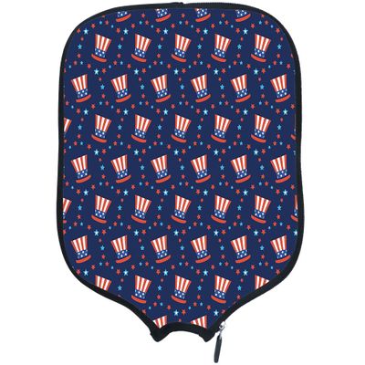 PrintOnDemand American Flag Pickleball Paddle Cover USA Flag Padded Pickleball Paddle Cover Personalized Neoprene Cover Paddle Case Racket Cover, Fits Most Paddle,W8.26 xL11.6, American Flag 4