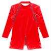 Zaldita Men's Wetlook Leather Bodysuits One Piece boxer shorts Leotard Jumpsuits bodycon Catsuits Red Medium view 4