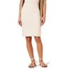 Amazon Essentials Women's Ponte Pull-On Fitted Pencil Skirt for Business Casual, Beige, XX-Large