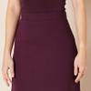 Amazon Essentials Women's Ponte Pull-On Mini Length A-Line Skirt, Burgundy, XX-Large view 4