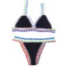 AIBEARTY Women's Hand Crochet Knitted Two Piece Bikini Swimsuit Set Sexy Bohemian Tranigle Bathing Suit Swimwear view 4