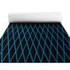 Fullfire Boat Flooring - EVA Foam Boat Decking - Diamond Marine Mat with Self-Adhesive Floor Carpet for Bass Jon Pontoon Boat Motorboat Yacht Kayak RV 74.8"X 27.8", Black with Blue Lines view 1