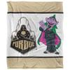 Purdue University Blanket, 50"x60" Primary Logo & Count Von Count Silky Touch Super Soft Throw Blanket view 2