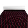 Fullfire Boat Flooring - EVA Foam Boat Decking - Diamond Marine Deck Mat with Self-Adhesive Floor Sheet Carpet for Bass Jon Pontoon Boat Motorboat Yacht Kayak RV 94" x 16", Black with Red Lines view 1