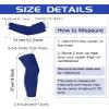 Leitee 8 Pairs Kids Compression Leg Sleeve and Compression Arm Sleeve Set Non Slip Leg Arm Wrap for Boy Girl Youth Basketball(Multicolor) view 2