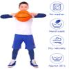 Leitee 8 Pairs Kids Compression Leg Sleeve and Compression Arm Sleeve Set Non Slip Leg Arm Wrap for Boy Girl Youth Basketball(Multicolor) view 4